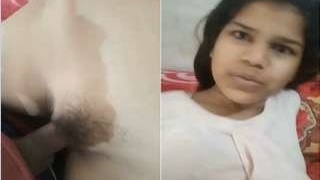Pretty Indian girl takes it in the ass from her lover