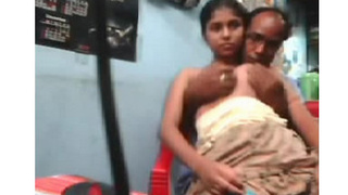 Indian couple shares their home with a relative