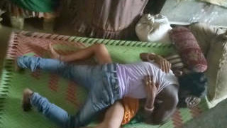 Quick and passionate sex between village couple