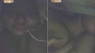Naughty Desi girl reveals her intimate area on video call