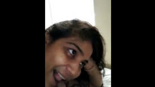 Indian girl gives a sensual blowjob in a video