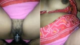 Desi wife squeezes her tits and gets fucked