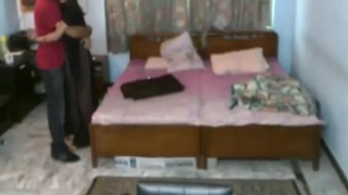 Desi couple in college has steamy sex at home with spy camera