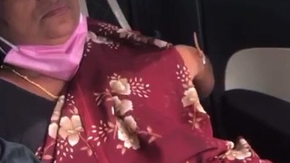 Desi Aunt Marged's steamy car romp