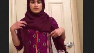 Hijab-clad baby flaunts her massive derriere
