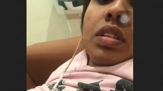 Curvy bhabhi flaunts her big breasts in a video call