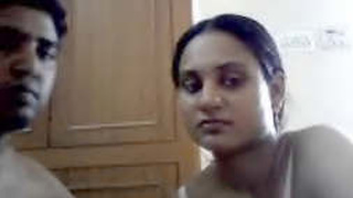Indian wife strips down and gets naughty with her husband on webcam