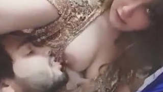 Beautiful girl's boobs sucked by her boyfriend in a steamy video