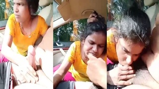 Desi bhabi in a sexy car for a wild ride