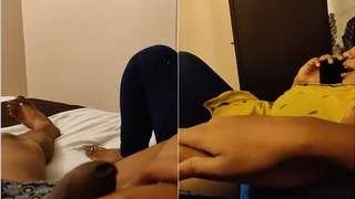 Watch a stunning Telugu girl perform a sensual handjob