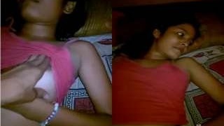 Cute Indian babe gives a passionate blowjob to her lover