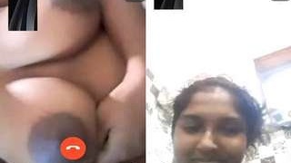Sri Lankan wife flaunts her body in a video call