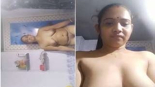 A wife records a nude video for her husband's pleasure