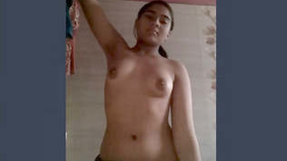 Tempting Desi college student flaunts her breasts