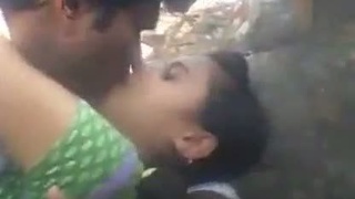 Hindi video of a young couple having outdoor fun