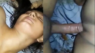 Indian college girl enjoys BF's big dick in hot video