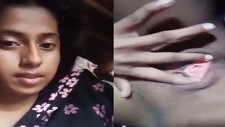 Village girl from Faridpur flaunts her hairy pussy and fingering skills in VK video