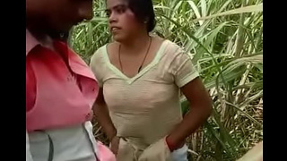 Desi couple gets caught in the act outdoors