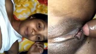 Exclusive video of a lovely Indian girl giving a blowjob and getting fucked