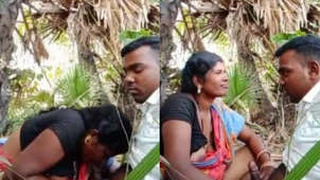 Bhabi from the village gets wild in outdoor porn video