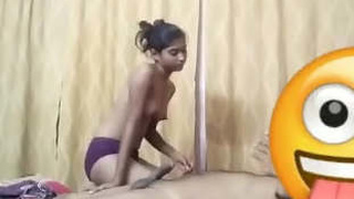 Cute Indian girl gives a blowjob and gets fucked in part one