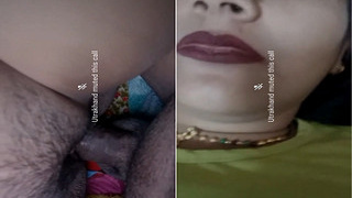 Desi Bhabhi flaunts her big boobs in exclusive video call
