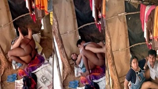 A couple from India has sex on camera while being watched