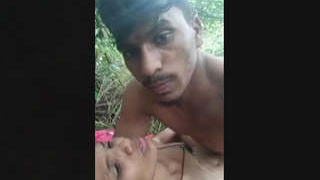 Outdoor sex with a passionate lover