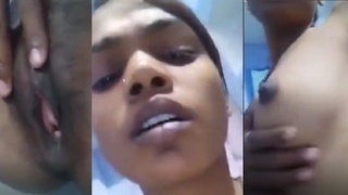 Young Indian village girl flaunts her pink pussy in a naughty video