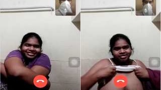 Exclusive video of a Desi girl flaunting her huge breasts