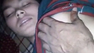 Desi babe from Dehati satisfies her lover with her breasts and pussy