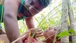 Desi girl gets caught and fucks in the open air MMS