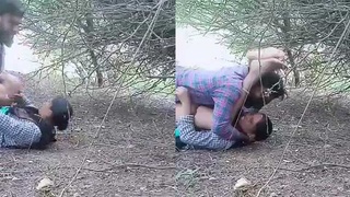 Village girl gets fucked and recorded in outdoor setting