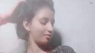 Naughty Indian girl from college strips naked and teases with selfie