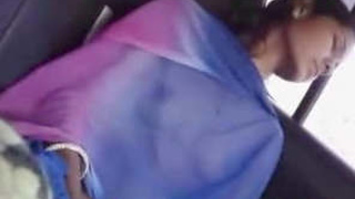 Marathi couple fucks in the car with GF