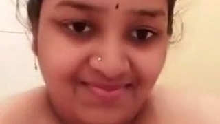 Desi beauty Budi shows off her big boobs and pussy in a nude solo video
