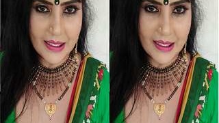 Kanchan bhabhi's steamy live sex show on Indian channel