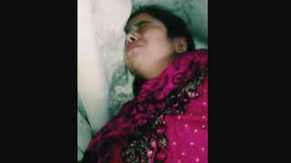 Cute wife in pain during rough sex