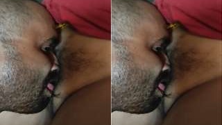 Indian couple indulges in passionate pussy licking and sex in part 2