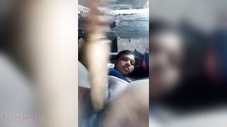 Smart Indian woman in a blue bra aims for the right spot with a rolling pin