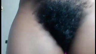 African MILF with natural hair enjoys passionate kissing