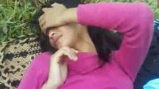 Horny student gets fucked in the park