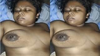 Amateur couple's nude sleeping wife video