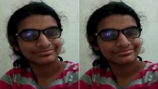 Desi babe flaunts her boobs and pussy in a solo video