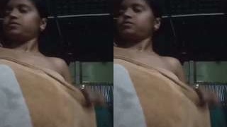 Desi babe flaunts her boobs and pussy for her lover in part 4