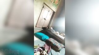 Desi babe enjoys wild sex with young lover in a hotel room
