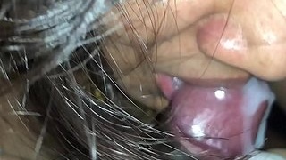 India's hottest descendants in a steamy close-up sucking and getting covered in cum