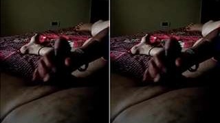 Erotic mature couple indulges in passionate romance and sex