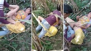 Tamil couple gets caught in the act of outdoor sex