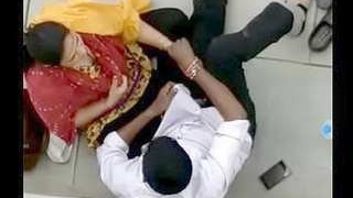 Desi college girl gives a blowjob to her boyfriend's friend in a spy video